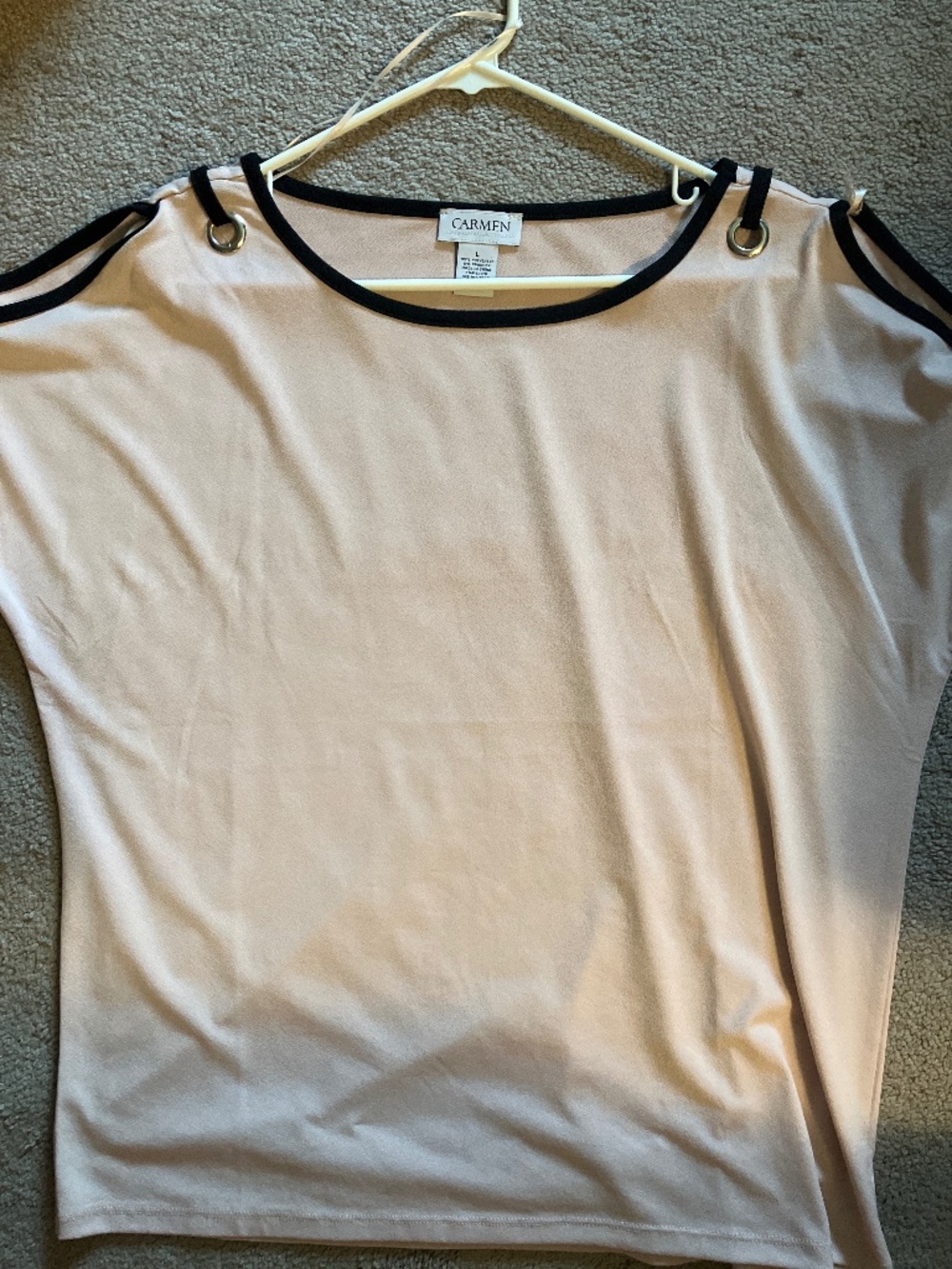 Carmen Beige Blouse